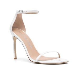 STUART WEITZMAN Amelina Leather Ankle-Strap Sandals Size 8